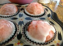 glazed strawberry cupcakes